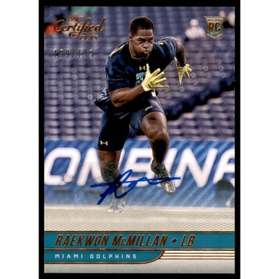 2017 Certified Cuts Rookie Scripts #187 Raekwon McMillan