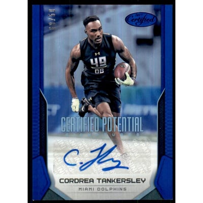 2017 Certified Potential Signatures Mirror Blue #23 Cordrea Tankersley