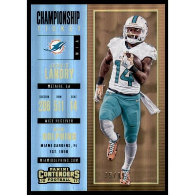 2017 Panini Contenders Championship Ticket #94 Jarvis Landry