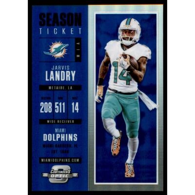 2017 Panini Contenders Optic Blue #85 Jarvis Landry