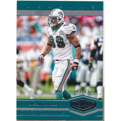 2017 Panini Plates and Patches #133 Jason Taylor RET