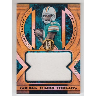 2018 Panini Gold Standard Golden Jumbo Threads #4 DeVante Parker/125