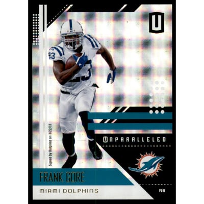 2018 Panini Unparalleled Superplaid #117 Frank Gore