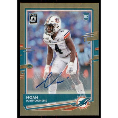 2020 Donruss Optic Rookies Autographs Bronze #111 Noah Igbinoghene