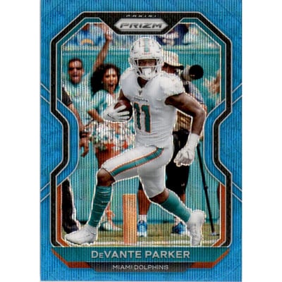2020 Panini Prizm Prizms Blue Wave #10 DeVante Parker