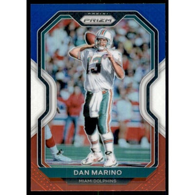 2020 Panini Prizm Prizms Red White and Blue #18 Dan Marino