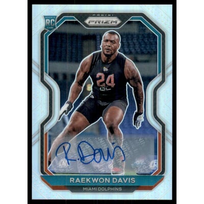 2020 Panini Prizm Rookie Autographs #341 Raekwon Davis