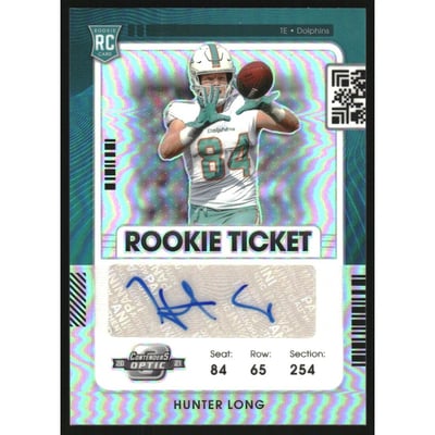 2021 Panini Contenders Optic Silver #171 Hunter Long AU