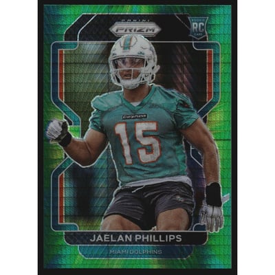 2021 Panini Prizm Prizms Hyper #377 Jaelan Phillips