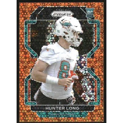 2021 Panini Prizm Prizms Orange Disco #414 Hunter Long