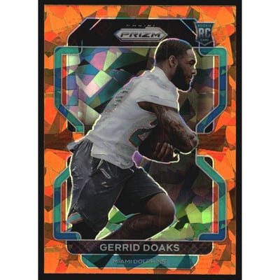 2021 Panini Prizm Prizms Orange Ice #426 Gerrid Doaks