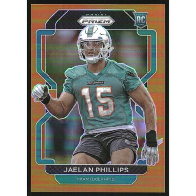 2021 Panini Prizm Prizms Orange #377 Jaelan Phillips