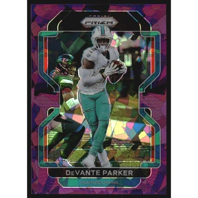 2021 Panini Prizm Prizms Purple Ice #104 DeVante Parker