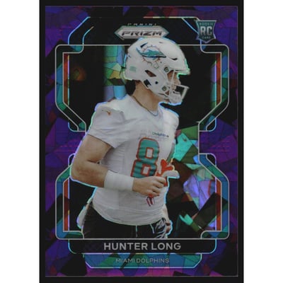 2021 Panini Prizm Prizms Purple Ice #414 Hunter Long