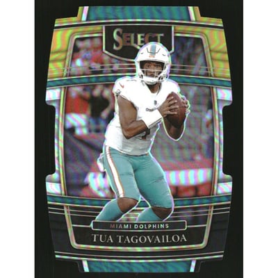 2021 Select Prizm Black and Gold Die Cut #22 Tua Tagovailoa