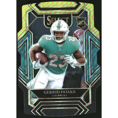 2021 Select Prizm Black and Gold Die Cut #300 Gerrid Doaks