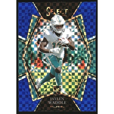 2021 Select Prizm Blue #148 Jaylen Waddle
