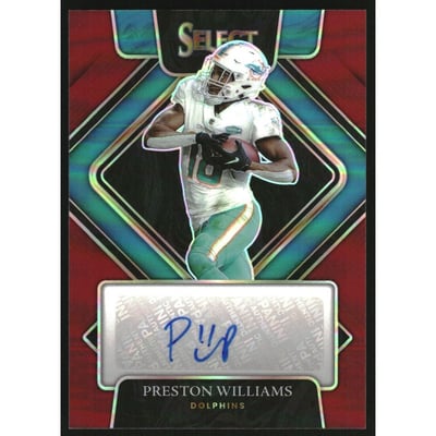 2021 Select Signatures Prizm Maroon #29 Preston Williams/75
