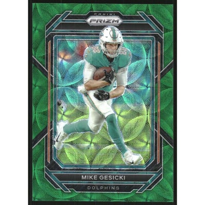 2022 Panini Prizm Prizms Green Scope #182 Mike Gesicki