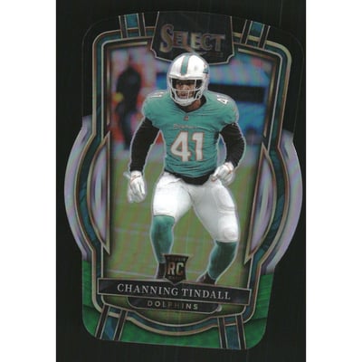 2022 Select Prizm Black and Green Die Cut #239 Channing Tindall