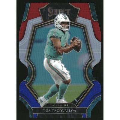 2022 Select Prizm Red and Blue Die Cut #161 Tua Tagovailoa