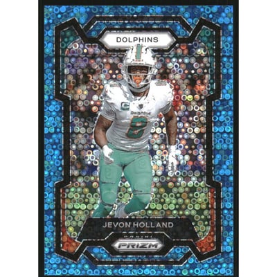 2023 Panini Prizm Prizms No Huddle Blue #188 Jevon Holland
