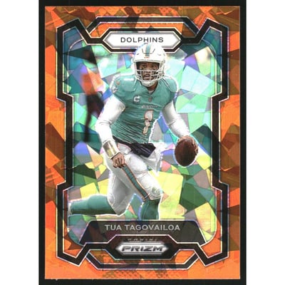 2023 Panini Prizm Prizms Orange Ice #190 Tua Tagovailoa