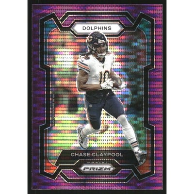 2023 Panini Prizm Prizms Purple Pulsar #46 Chase Claypool