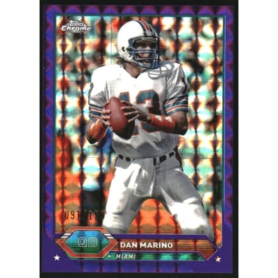 2023 Topps Composite Chrome Purple Geometric Refractors #12 Dan Marino