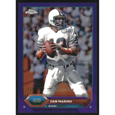 2023 Topps Composite Chrome Purple Refractors #12 Dan Marino