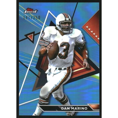 2023 Topps Composite Finest Sky Blue Refractors #204 Dan Marino