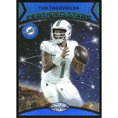 2024 Certified Certified Stars Mirror Blue #12 Tua Tagovailoa