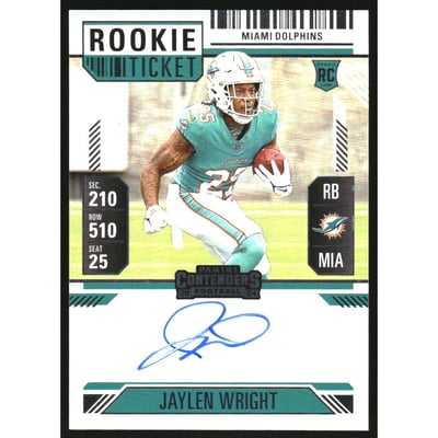 2024 Panini Contenders #132 Jaylen Wright AU RC
