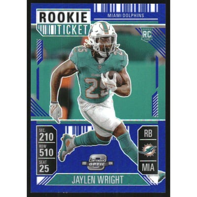 2024 Panini Contenders Optic Blue #76 Jaylen Wright