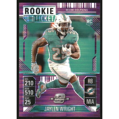 2024 Panini Contenders Optic Purple Pulsar #76 Jaylen Wright