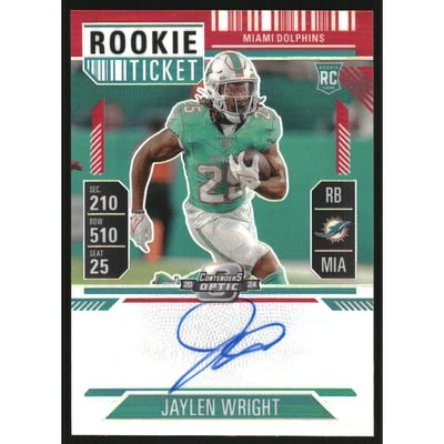2024 Panini Contenders Optic Red #132 Jaylen Wright AU
