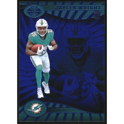 2024 Panini Illusions Trophy Collection Blue #56 Jaylen Wright