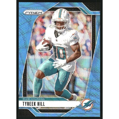 2024 Panini Prizm Prizms Blue Wave #177 Tyreek Hill
