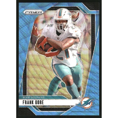 2024 Panini Prizm Prizms Blue Wave #184 Frank Gore