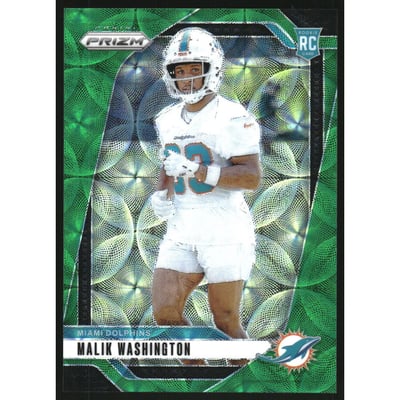 2024 Panini Prizm Prizms Green Scope #371 Malik Washington