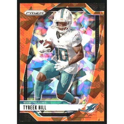 2024 Panini Prizm Prizms Orange Ice #177 Tyreek Hill