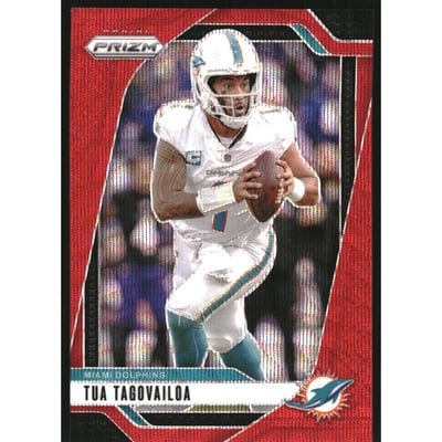 2024 Panini Prizm Prizms Red Wave #175 Tua Tagovailoa