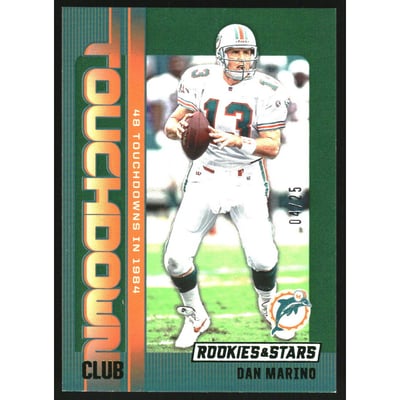 2024 Rookies and Stars Touchdown Club Green #9 Dan Marino