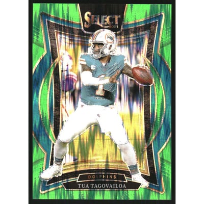 2024 Select Prizm Neon Green Shock #99 Tua Tagovailoa/599