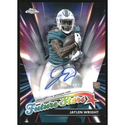 2024 Topps Chrome Future Stars Autographs Refractors #FSAJW Jaylen Wright