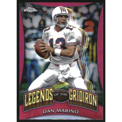 2024 Topps Chrome Legends of the Gridiron Pink Refractors #LOG12 Dan Marino