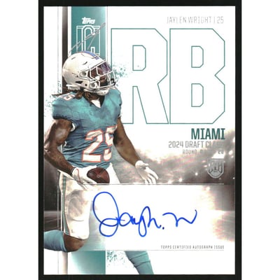 2024 Topps Signature Class Rookie Autographs #RCAJWR Jaylen Wright CLASS I