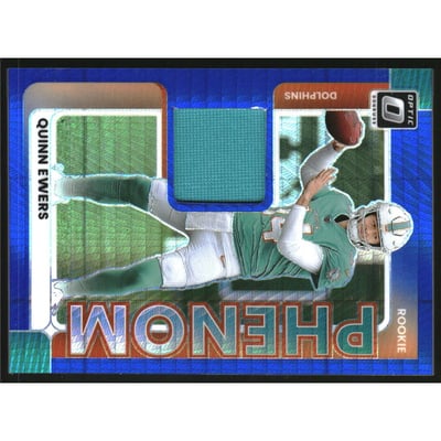 2025 Donruss Optic Rookie Phenoms Blue Hyper #3 Quinn Ewers