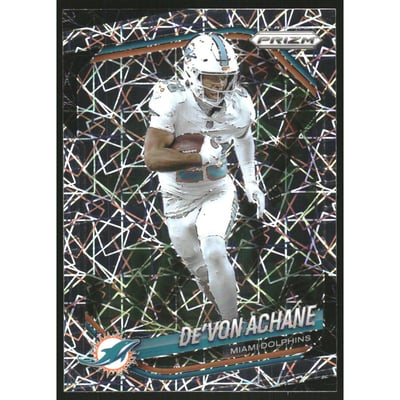 2025 Panini Prizm Prizms Lazer #150 De'Von Achane