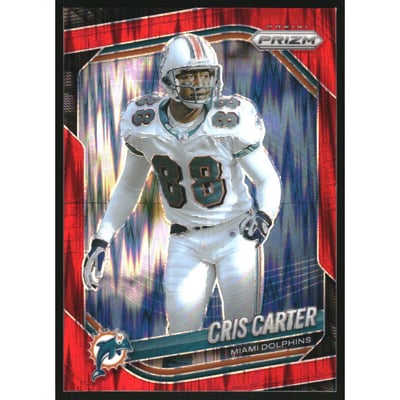 2025 Panini Prizm Prizms Red Flash #214 Cris Carter